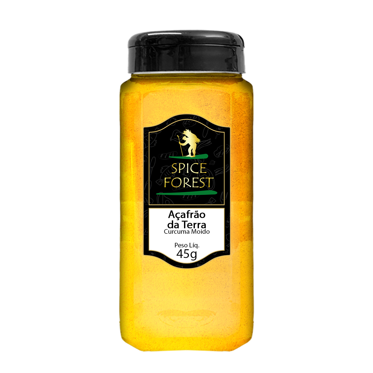 Açafrão da Terra 450g - Cúrcuma moida, Sem Glúten - Spice Forest