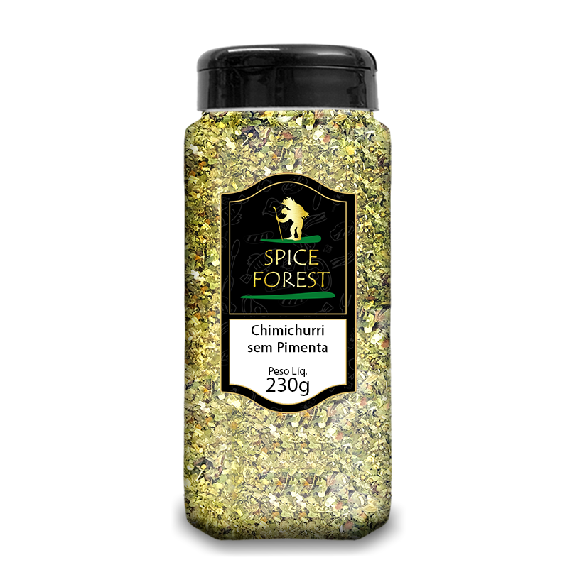 Tempero Chimichurri Sem Pimenta 230g - Spice Forest: Ideal para Carnes Assadas
