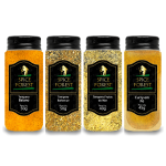 Kit 4 Temperos: Baiano, Barbecue, Frutos Do Mar E Curry