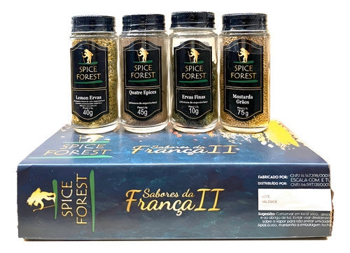 Kit 4 Temperos: Ervas Finas, Lemon Ervas, Mostarda E Quatre