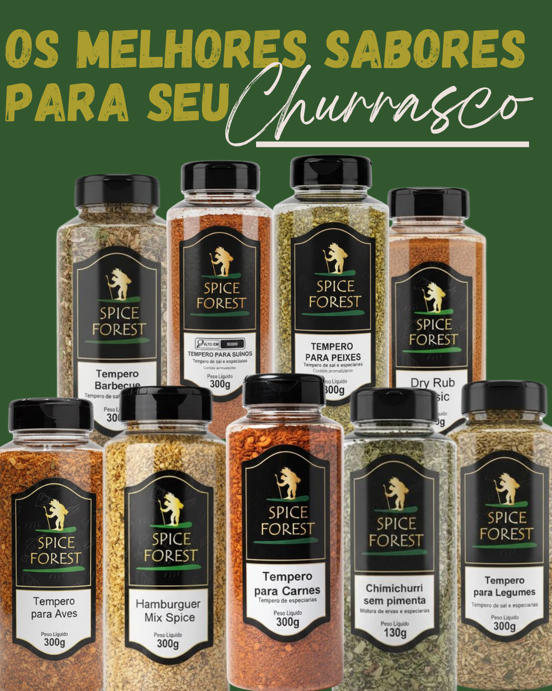 Tempero para Carnes Spice Forest 300g