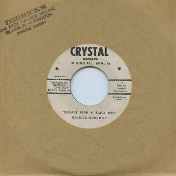 Derrick Harriott ‎– Message From A Black Man
