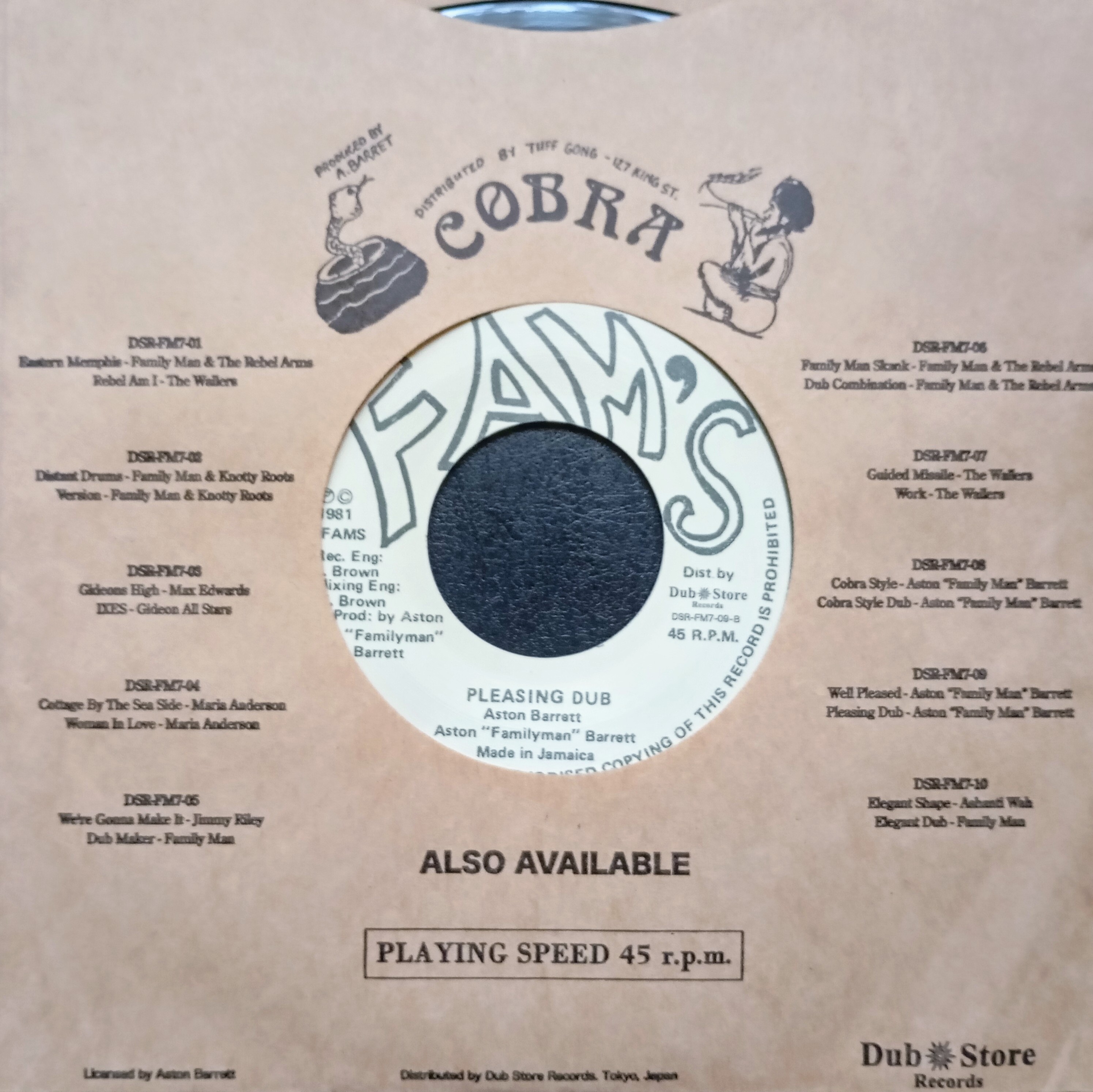 Aston "Family Man" Barrett – Well Pleased / Pleasing Dub