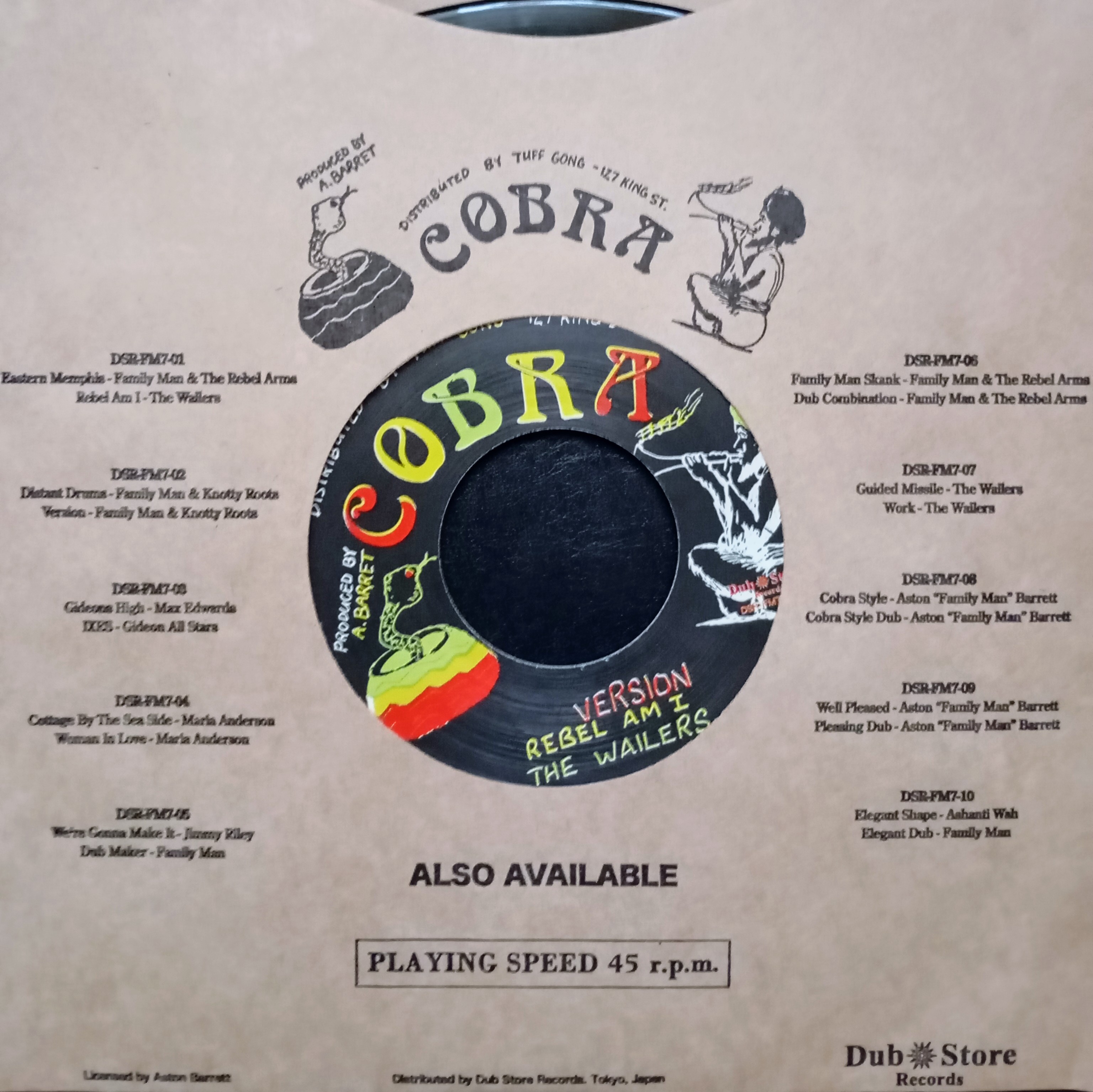 Family Man & The Rebel Arms, The Wailers - Eastern Memphis / The Wailers - Rebel Am I  Version 