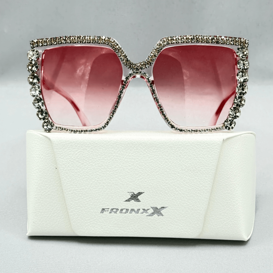 Fronxx Swarovski Crystal Pink Sunglasses - Model: B-1