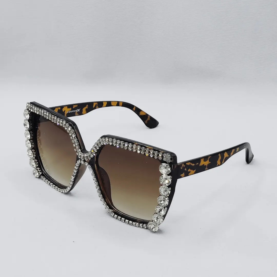 Fronxx Swarovski Crystal Mustard Sunglasses - Model: B-2
