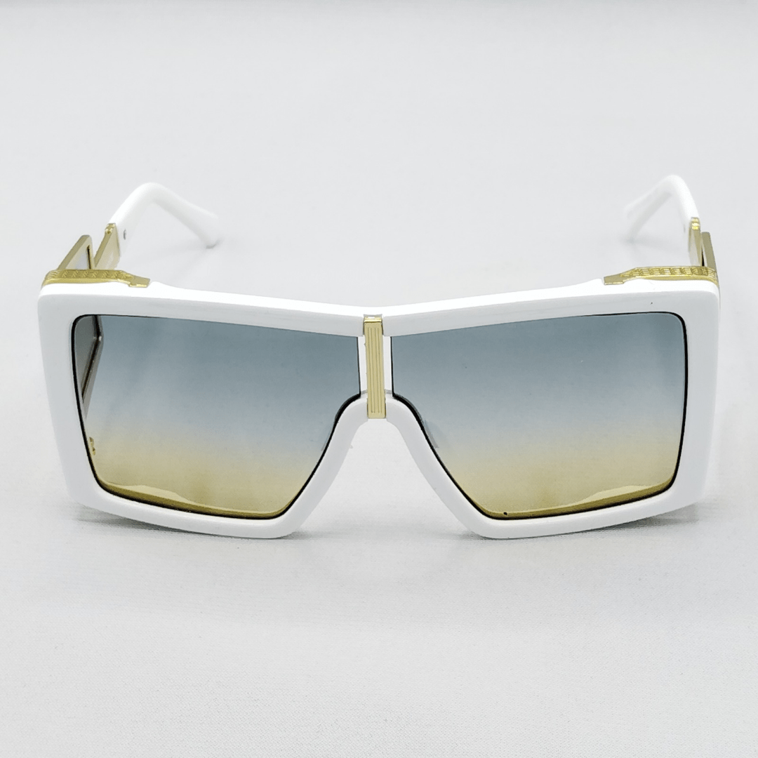 Fronxx Premier Golden Ocean White Sunglasses - Model: D-1