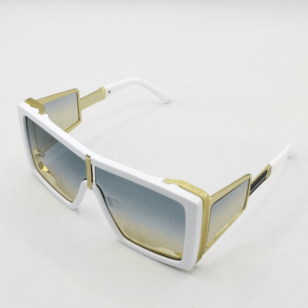 Fronxx Premier Golden Ocean White Sunglasses - Model: D-1