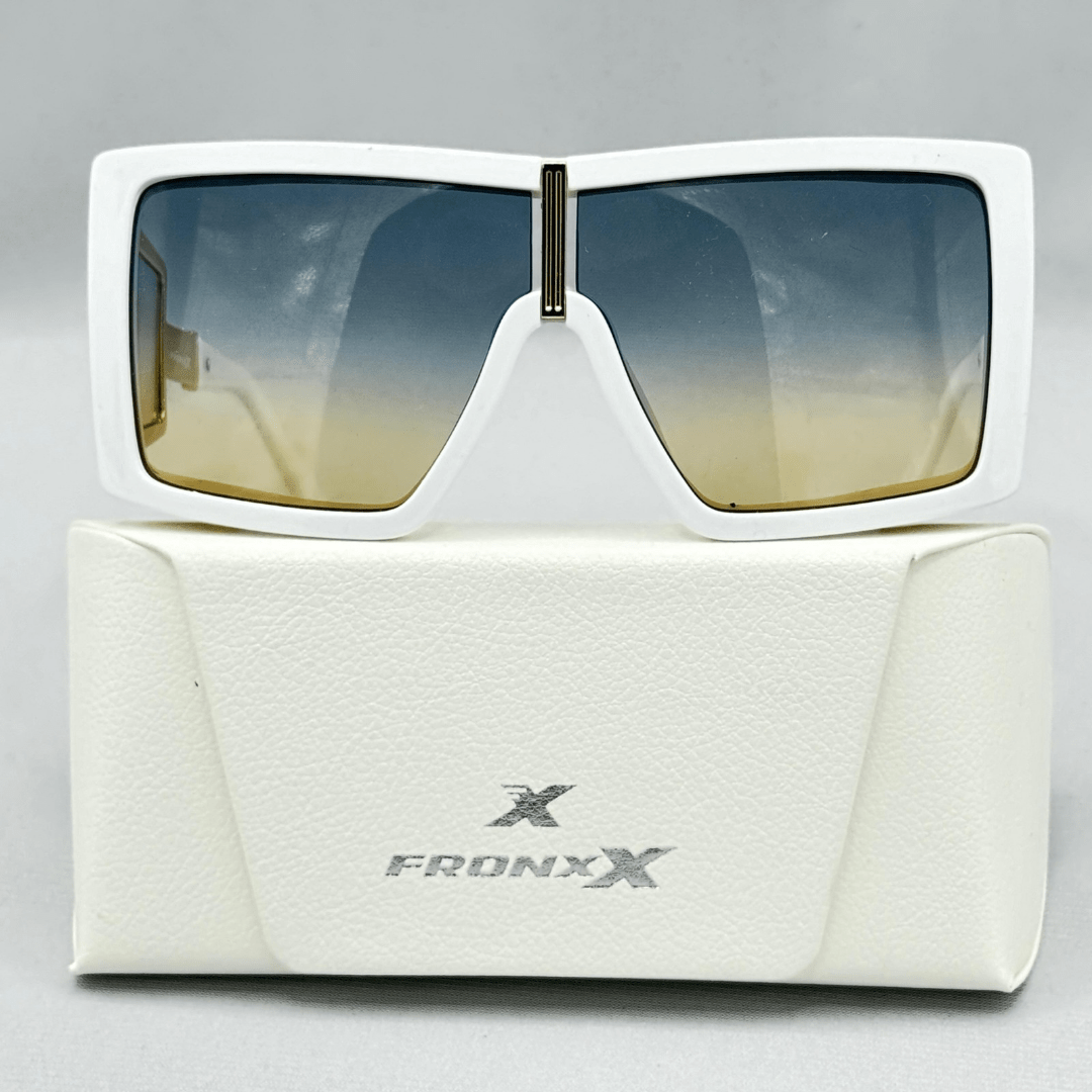 Fronxx Premier Golden Ocean White Sunglasses - Model: D-1