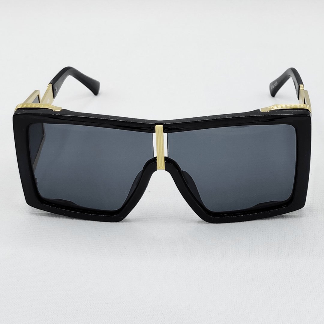 Fronxx Premier Golden Matte Black Sunglasses - Model: D-2