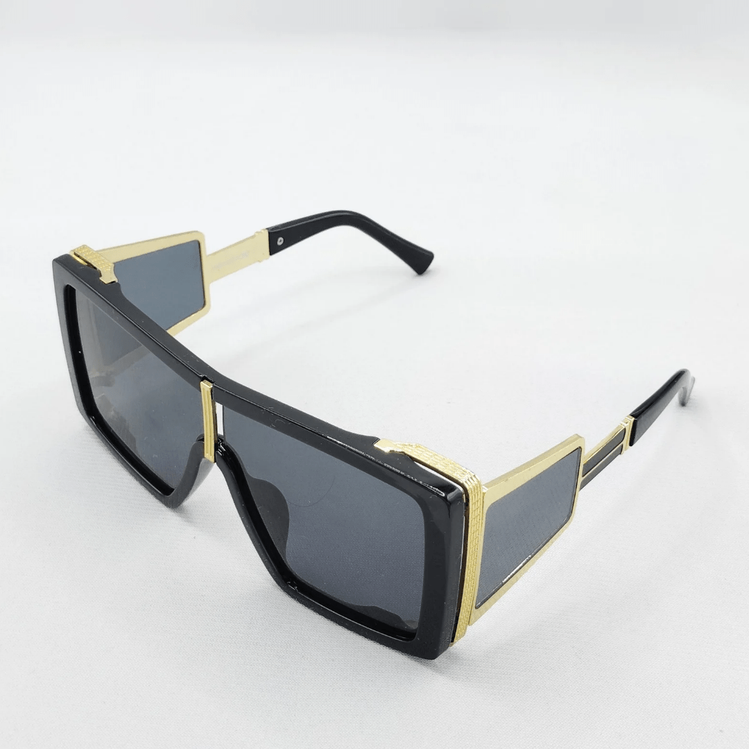 Fronxx Premier Golden Matte Black Sunglasses - Model: D-2