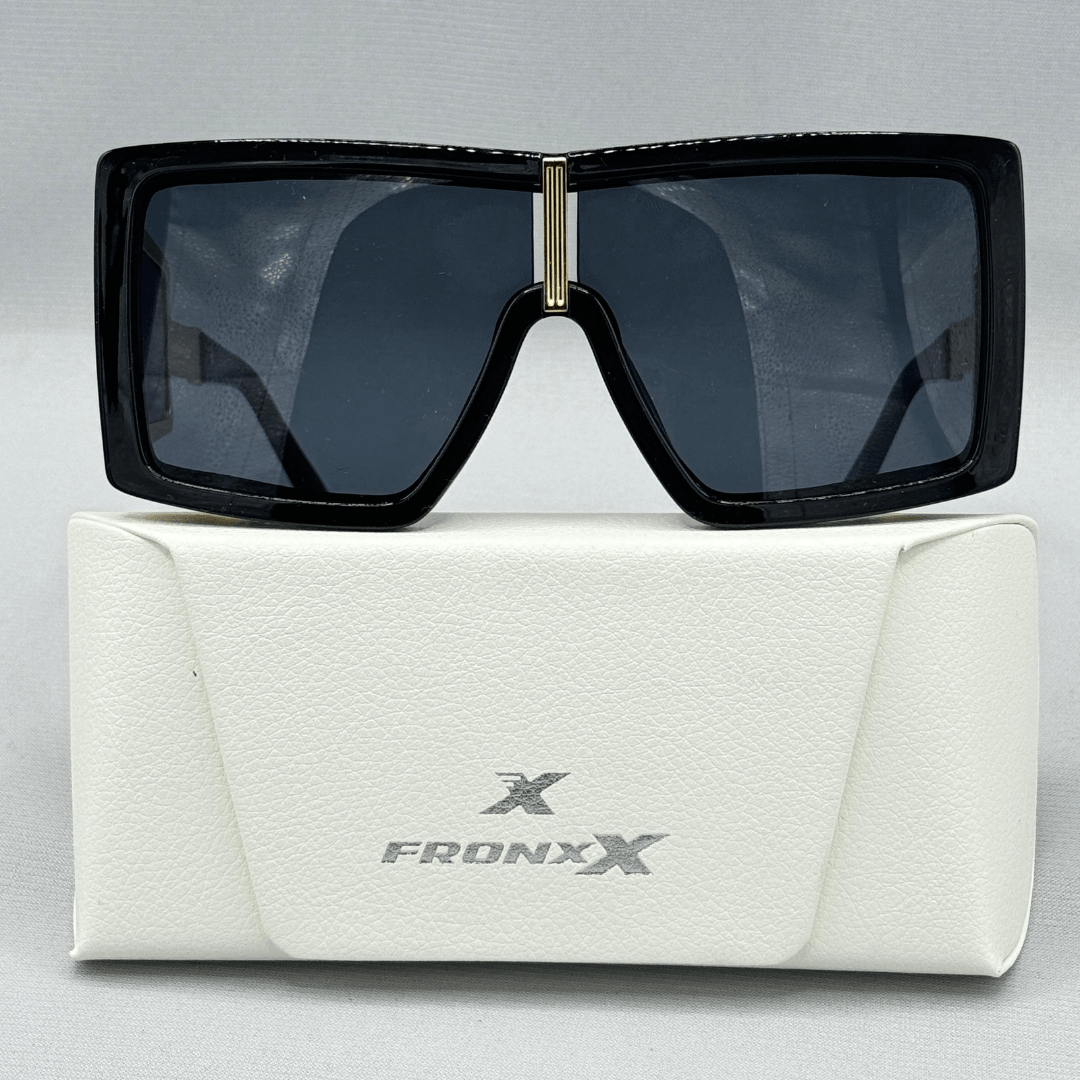 Fronxx Premier Golden Matte Black Sunglasses - Model: D-2