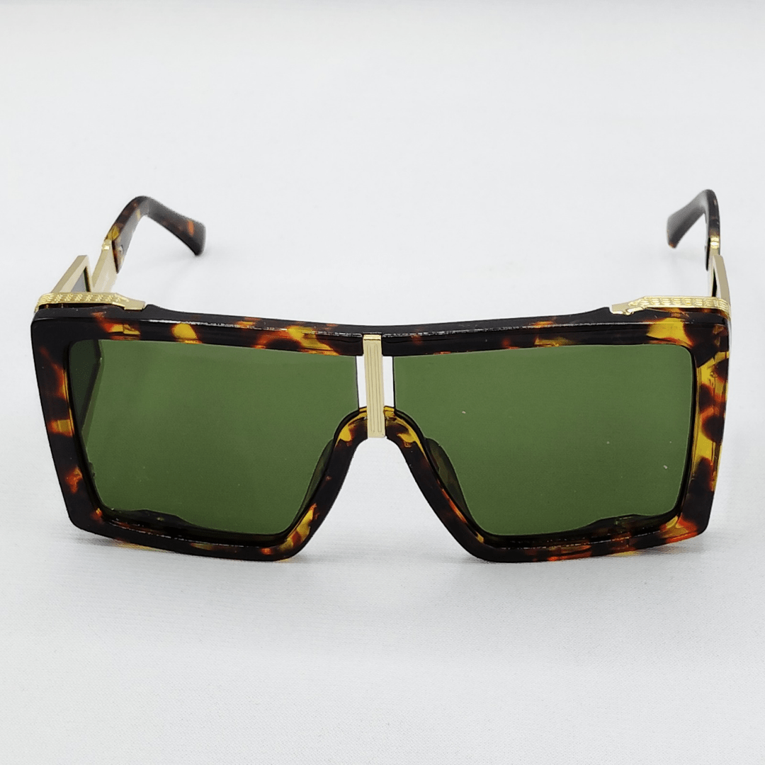 Fronxx Premier Golden Cheetah Green Sunglasses - Model: D-4