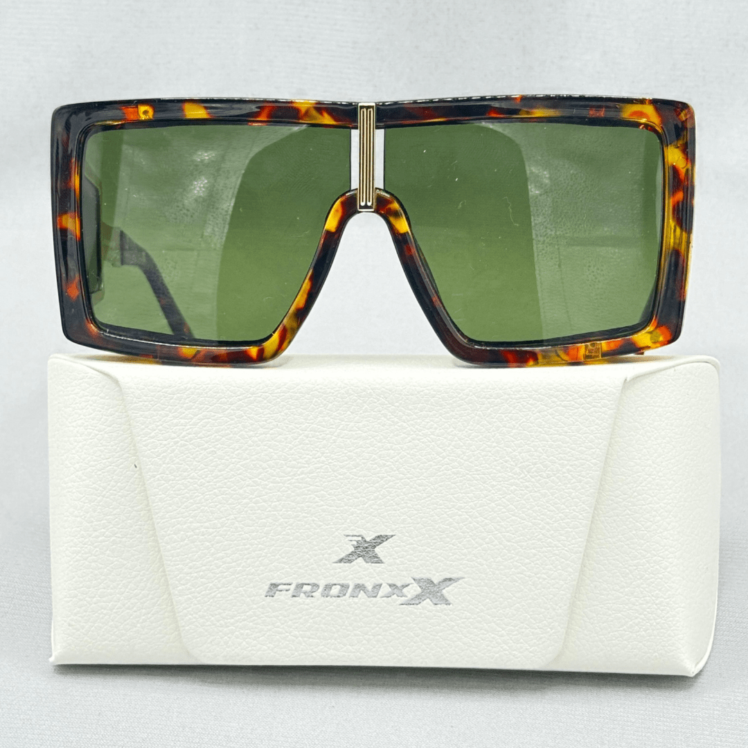 Fronxx Premier Golden Cheetah Green Sunglasses - Model: D-4
