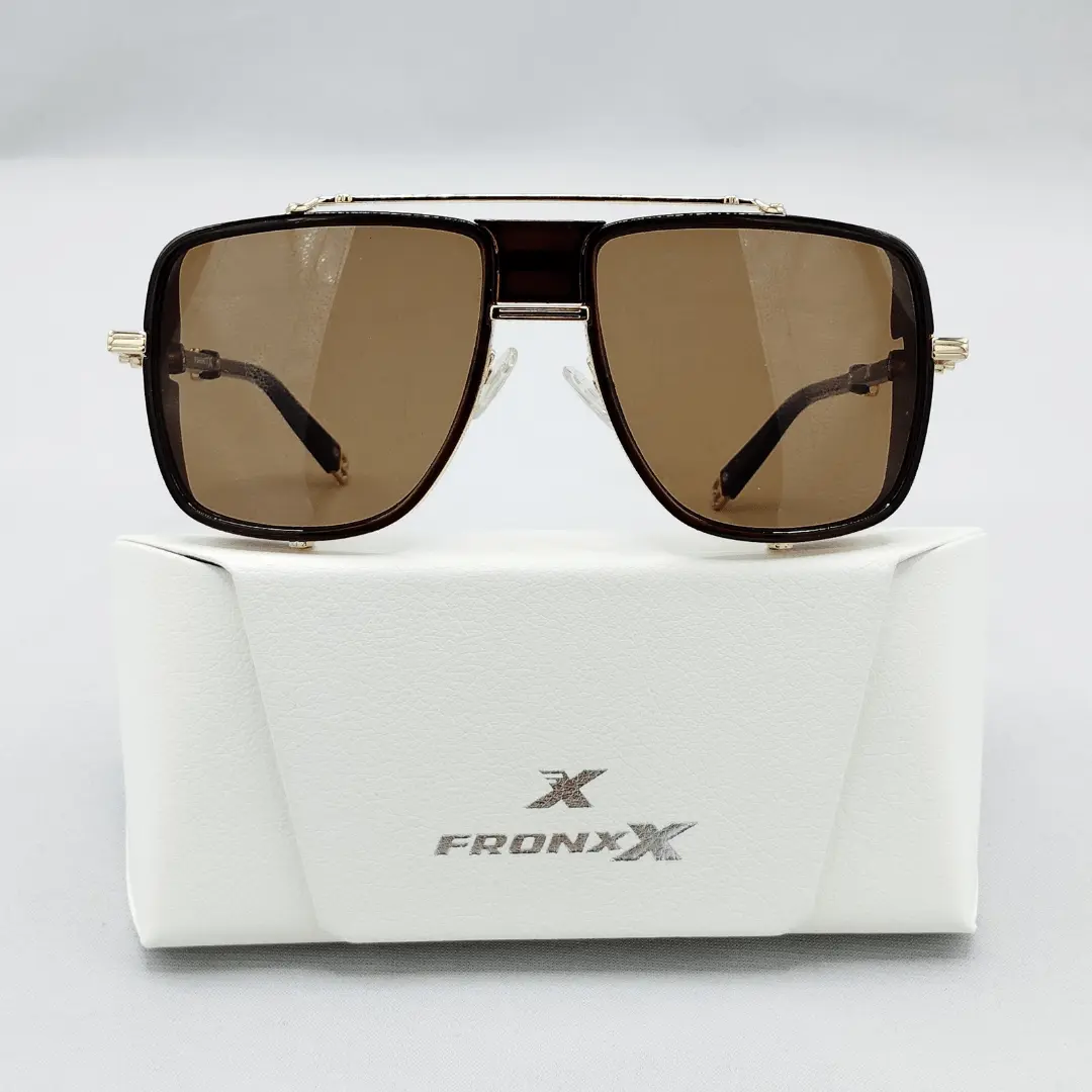 Fronxx Oversized Dark Brown Sunglasses - Model: E-4