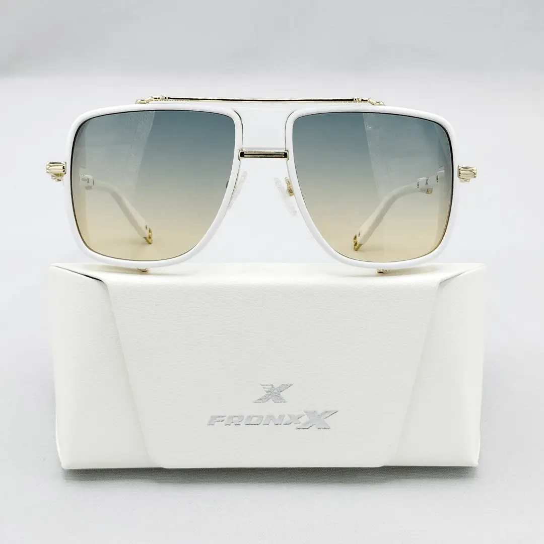Fronxx Oversized Ocean White Sunglass - Model: E-3