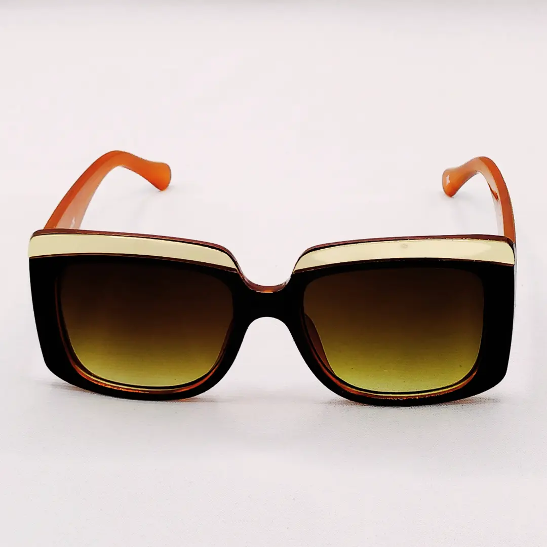 Fronxx Oversized Orangish Brown Sunglasses- Model: F-3
