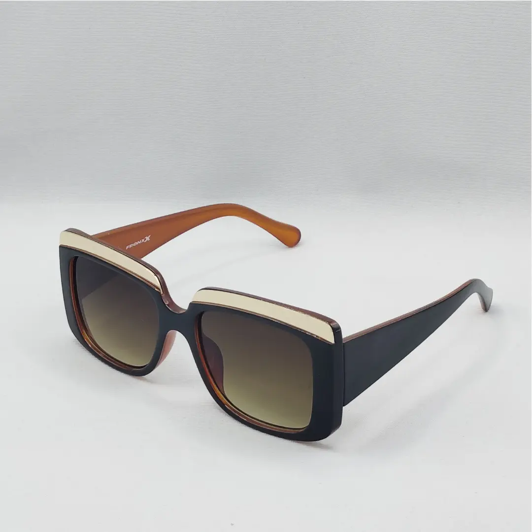 Fronxx Oversized Orangish Brown Sunglasses- Model: F-3