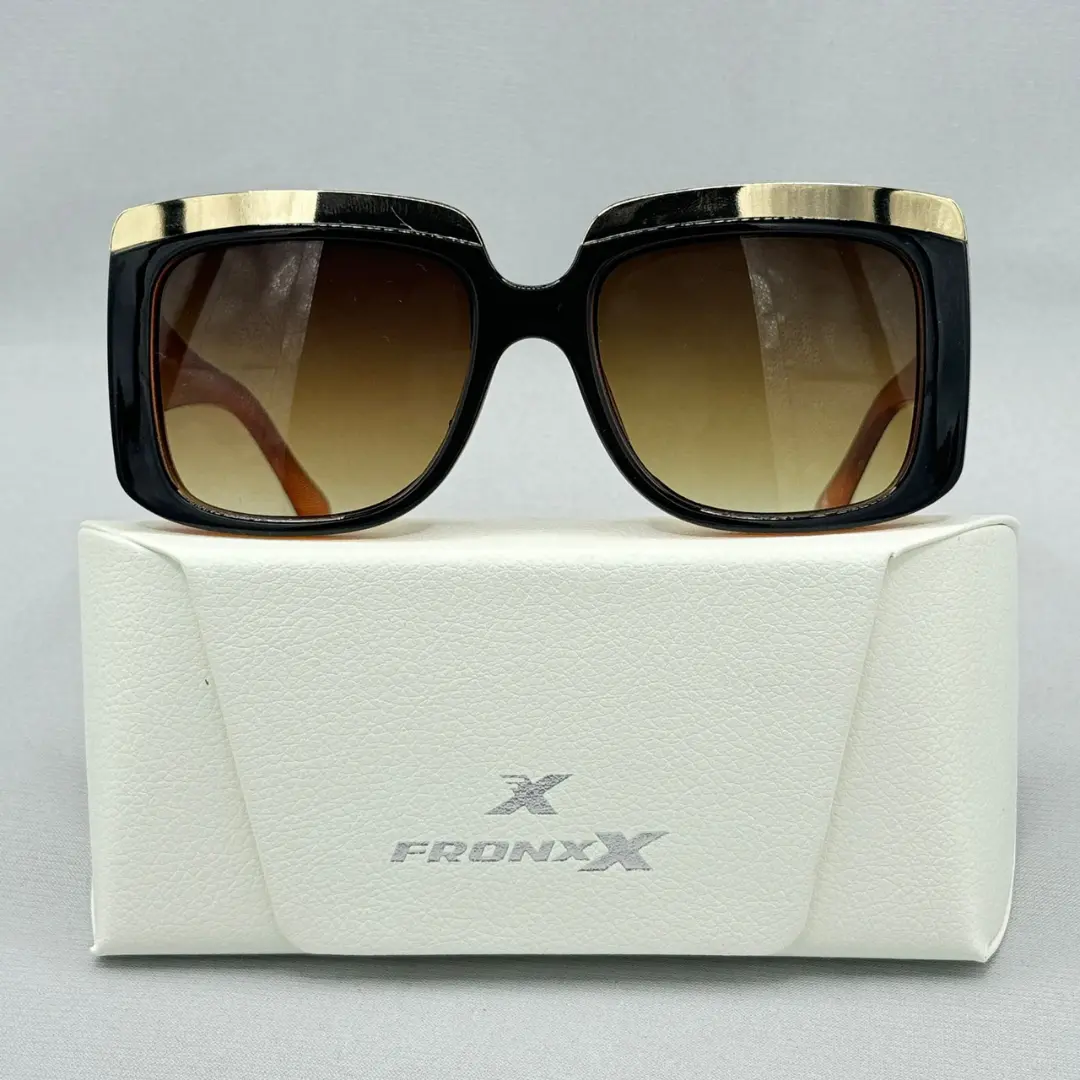 Fronxx Oversized Orangish Brown Sunglasses- Model: F-3
