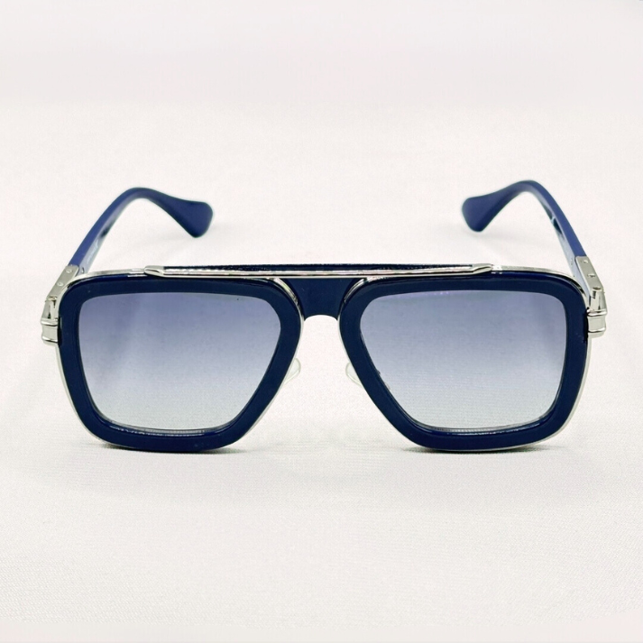 Fronxx Oval Bluish Metal Sunglasses  - Model: G-2