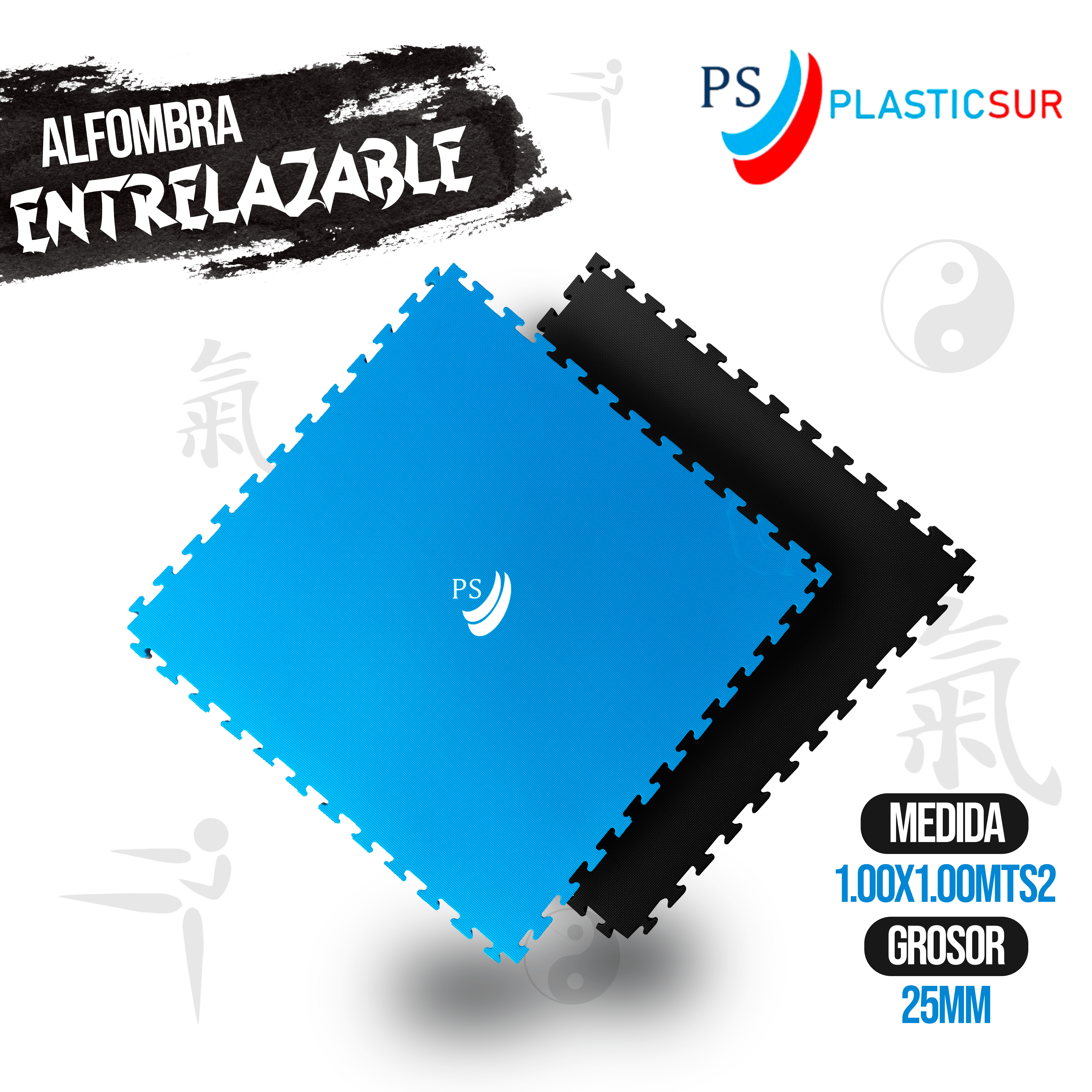 Alfombra entrelazable