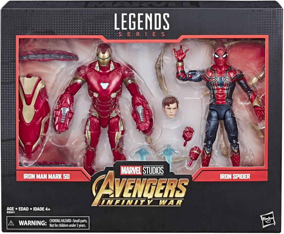 [In Stock] Avengers: Infinity War Marvel Legends Iron Man Mark 50 & Iron Spider Two-Pack