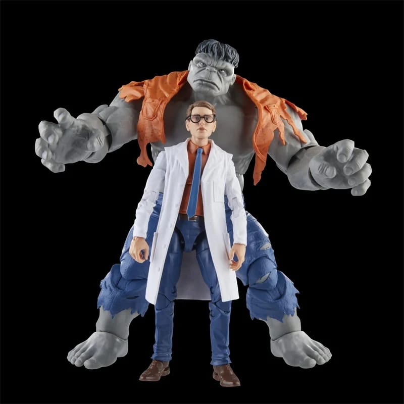 [On Order] The Avengers 60th Anniversary Marvel Legends Gray Hulk and Dr. Bruce Banner Two-Pack