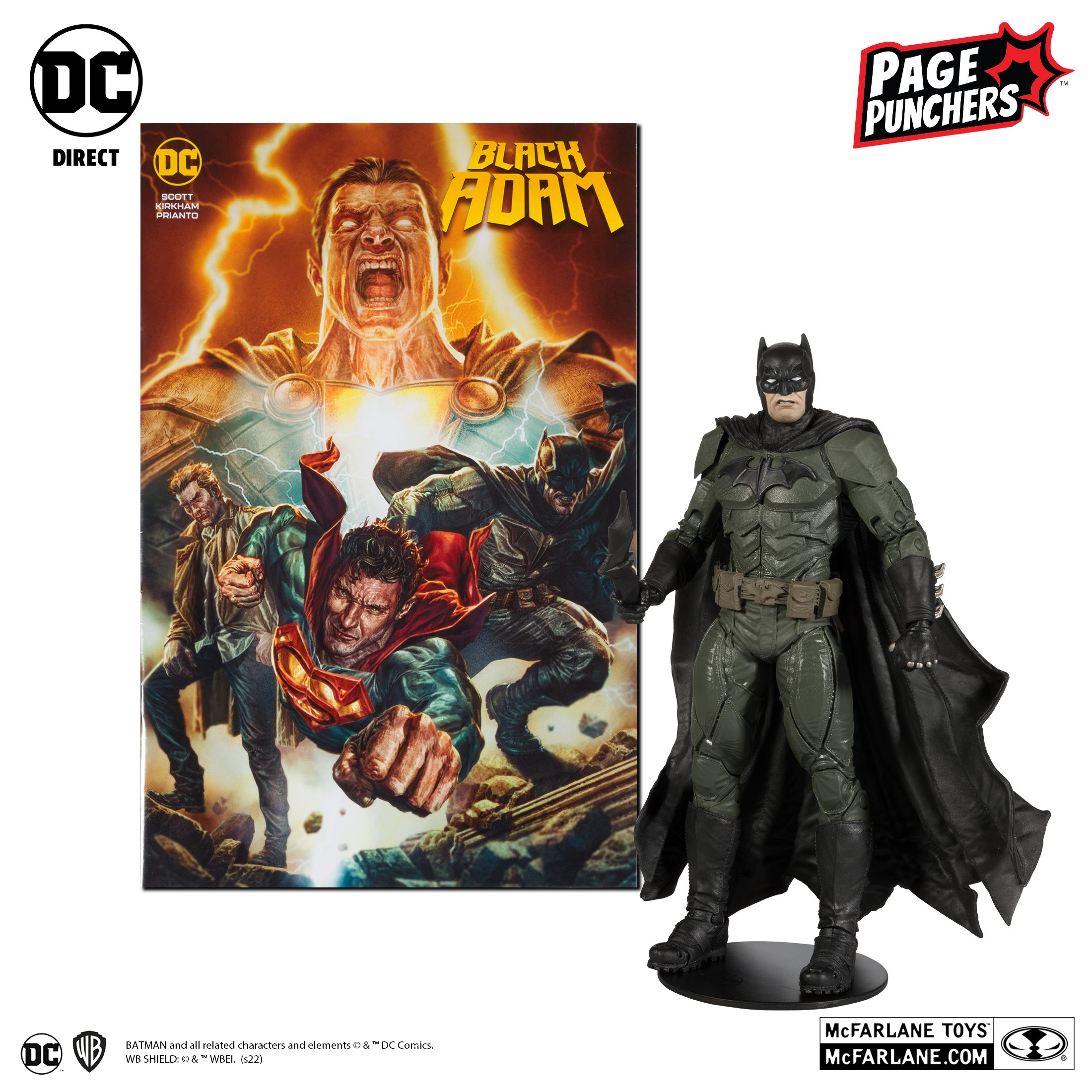 [Pre-Owned] Batman 7″ Figure With Black Adam Comic (PAGE PUNCHERS)