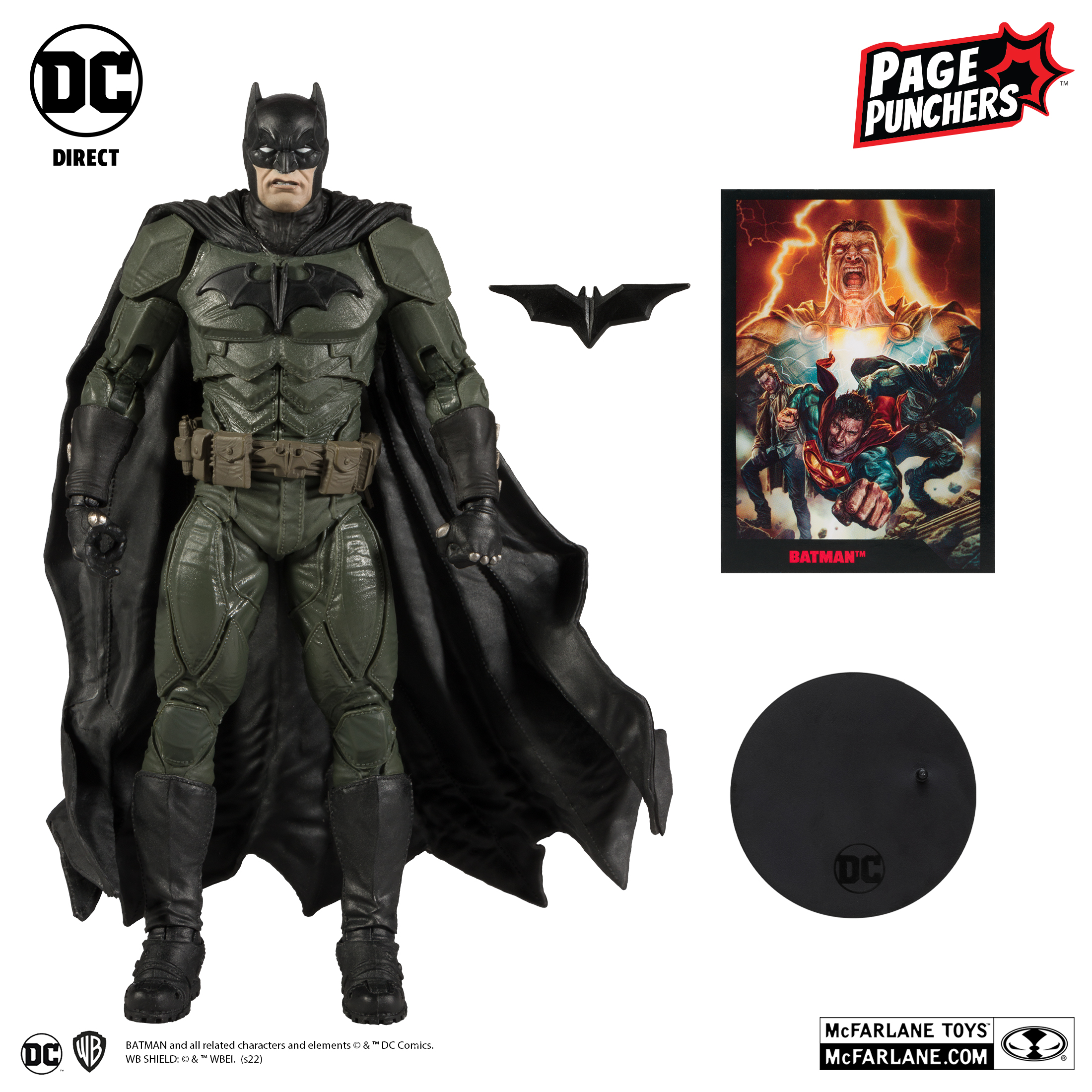 [Pre-Owned] Batman 7″ Figure With Black Adam Comic (PAGE PUNCHERS)