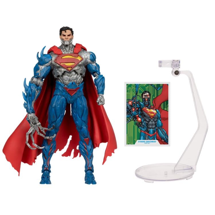 [In Stock] The New 52 DC Multiverse Cyborg Superman Action Figure