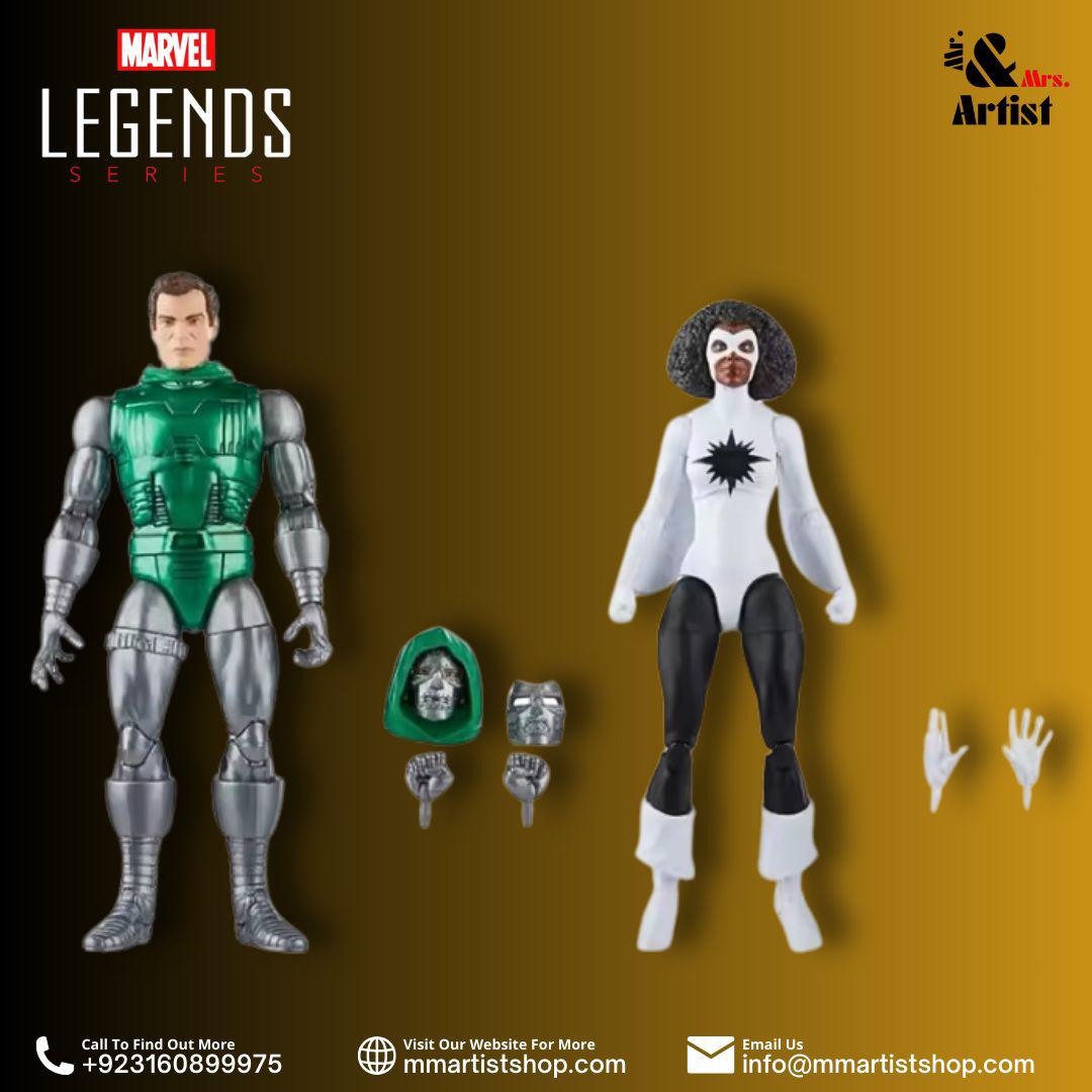 [In Stock] The Avengers 60th Anniversary Marvel Legends Captain Marvel vs. Doctor Doom Action Figure Two-Pack