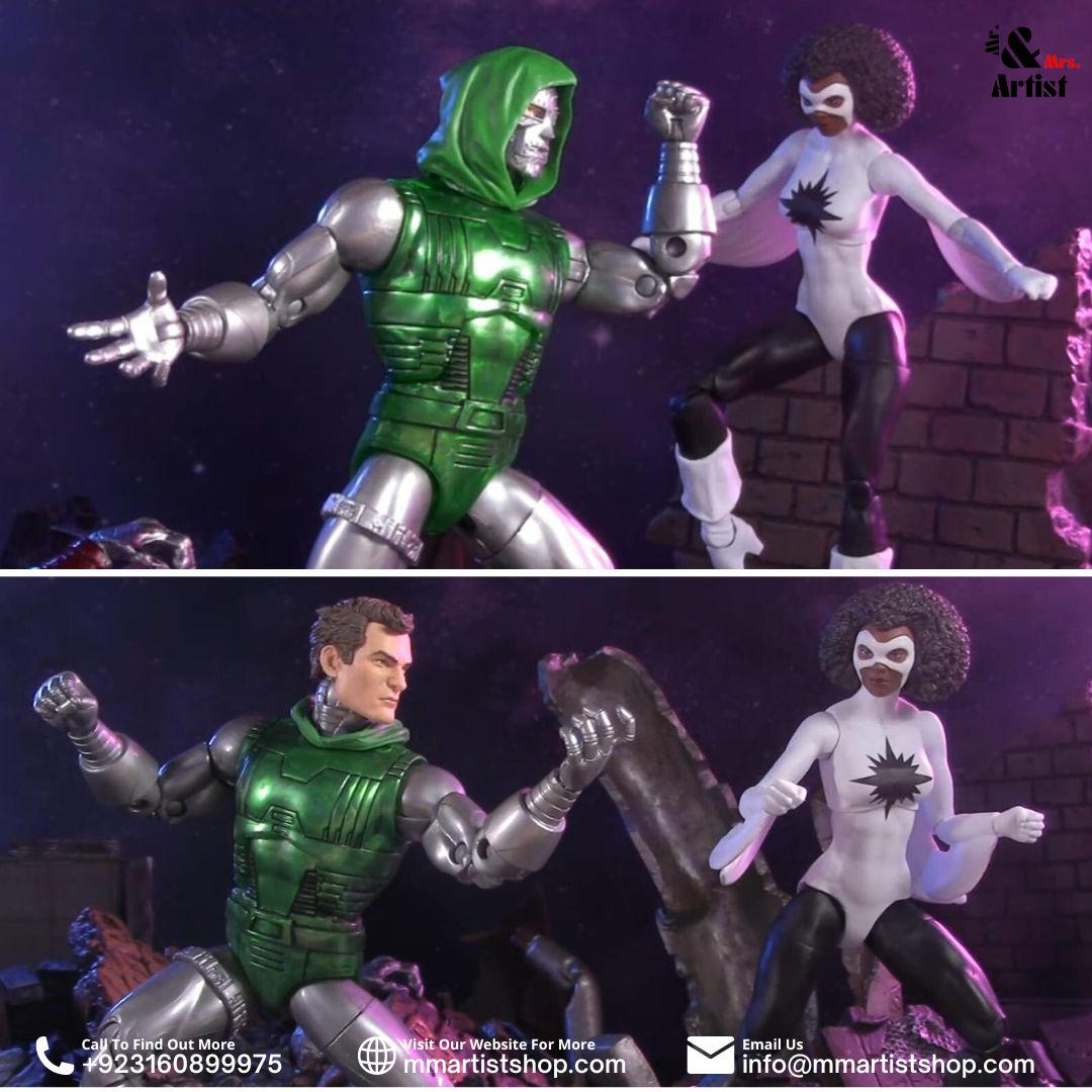 [In Stock] The Avengers 60th Anniversary Marvel Legends Captain Marvel vs. Doctor Doom Action Figure Two-Pack
