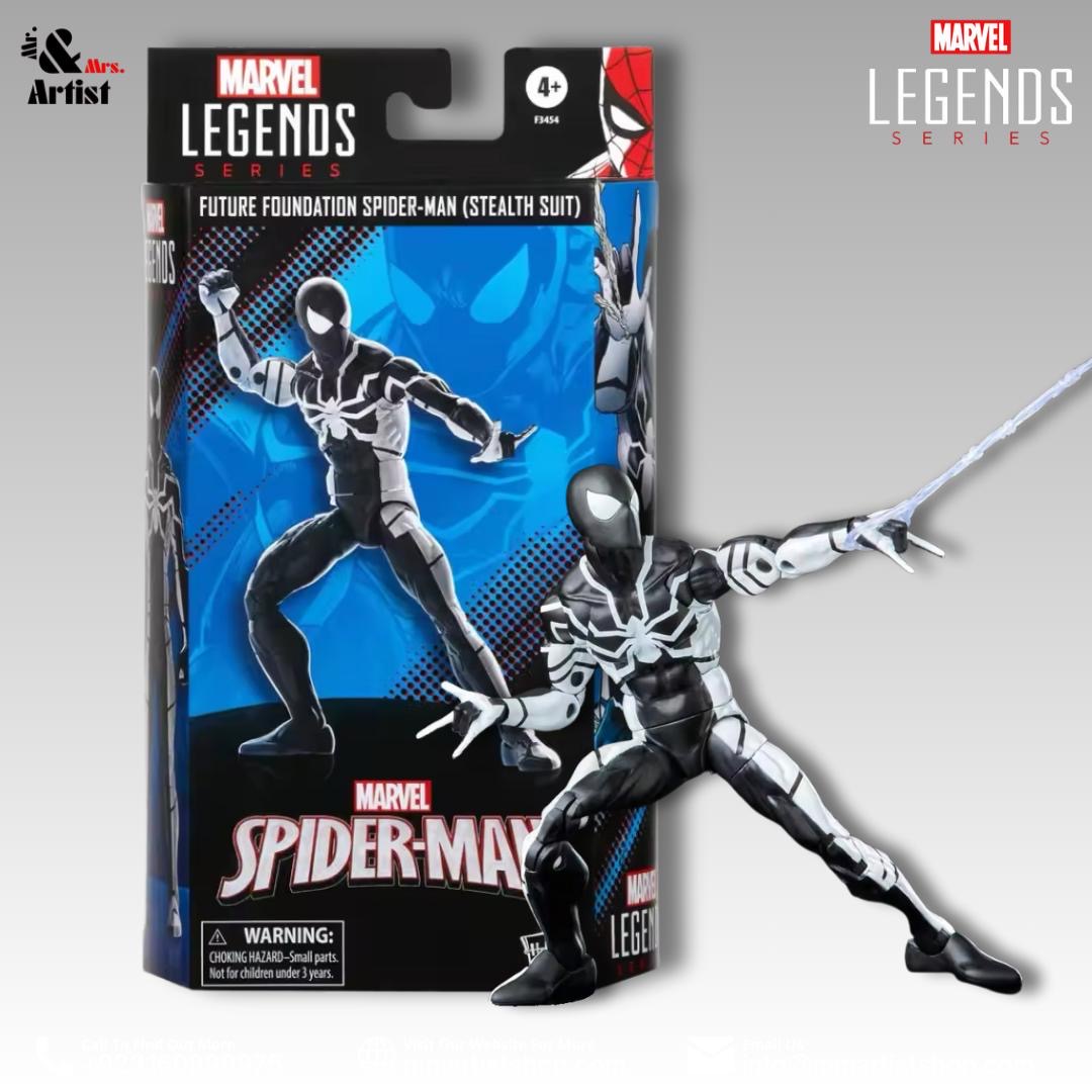 [Pre-Owned] Spider-Man Marvel Legends Future Foundation Spider-Man (Stealth Suit) Action Figure