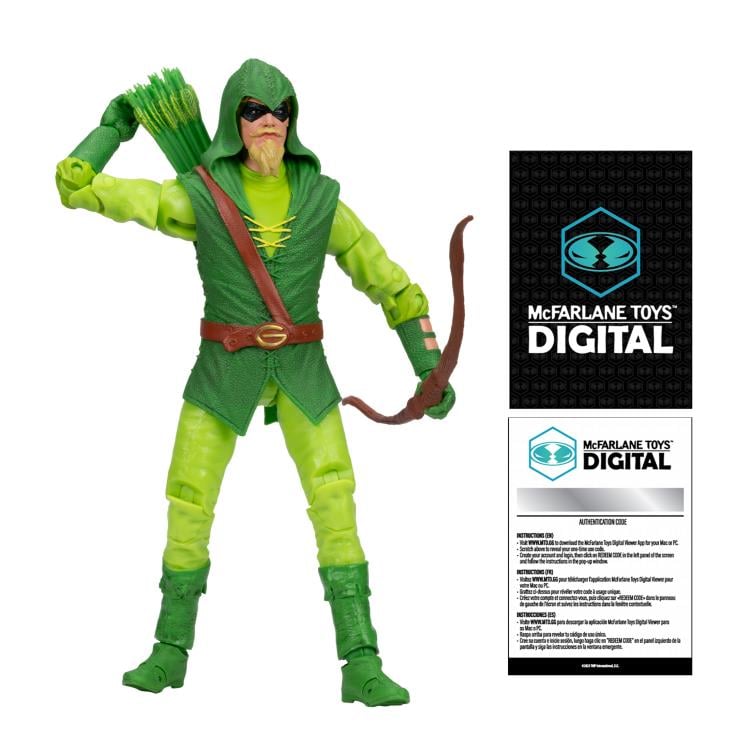 [In Stock] Green Arrow: Longbow Hunter Green Arrow (Classic) 7" Action Figure (With Digital Code)