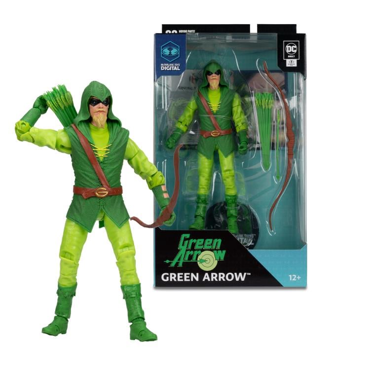 [In Stock] Green Arrow: Longbow Hunter Green Arrow (Classic) 7" Action Figure (With Digital Code)