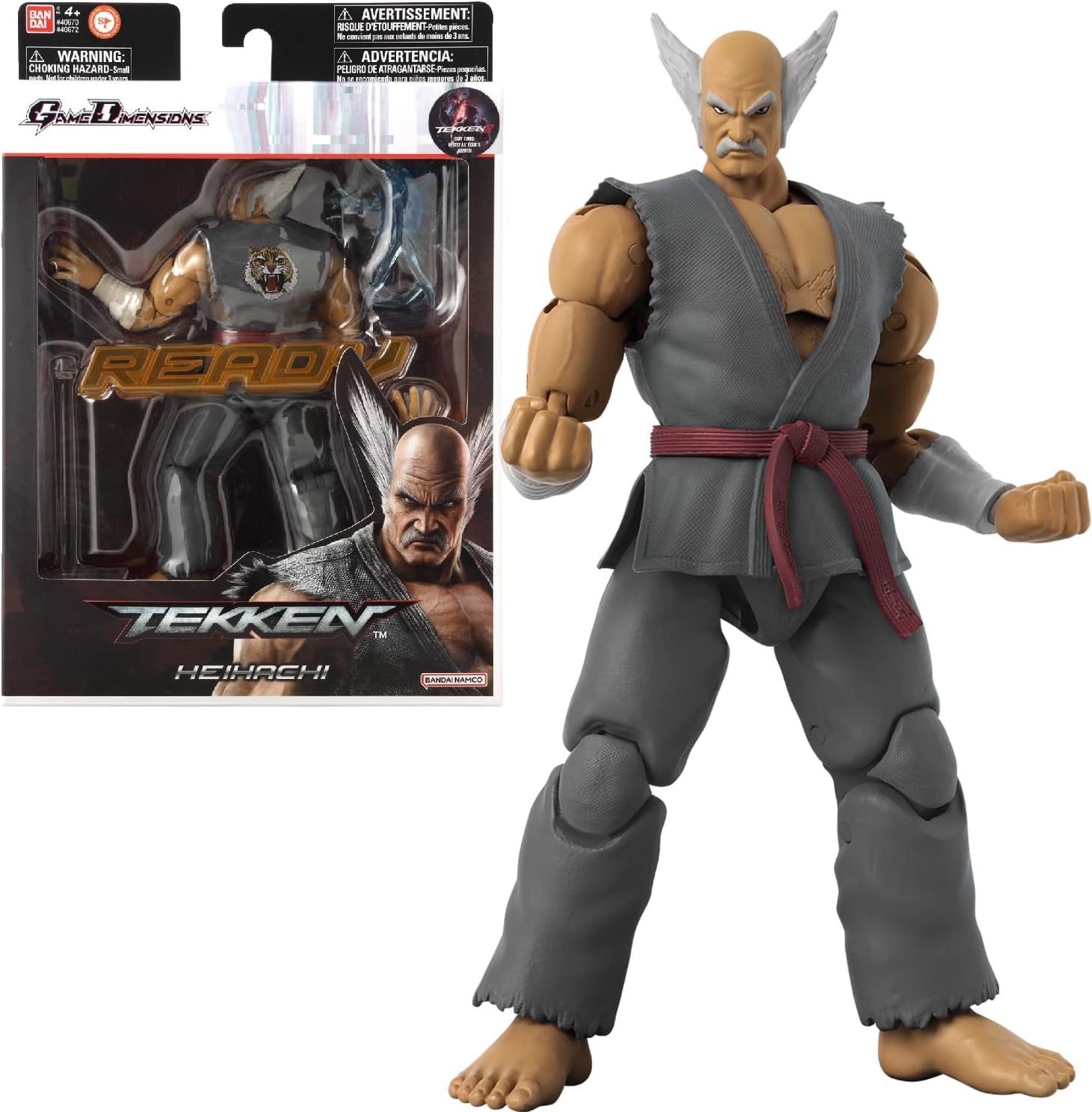 [In Stock] Tekken 7 GameDimensions Heihachi Mishima Action Figure