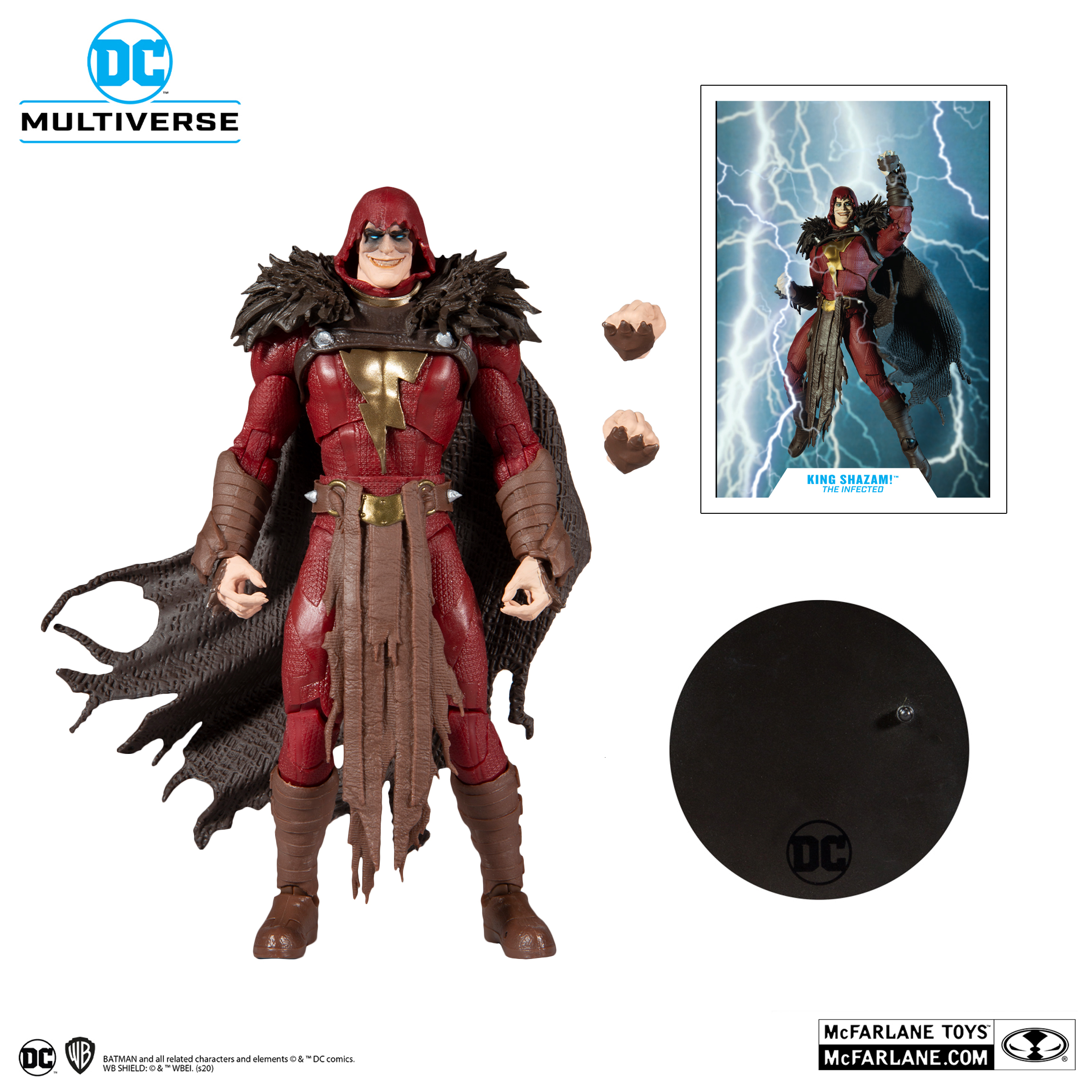 [In Stock] King Shazam! DC Multiverse Shazam! The Infected Action Figure