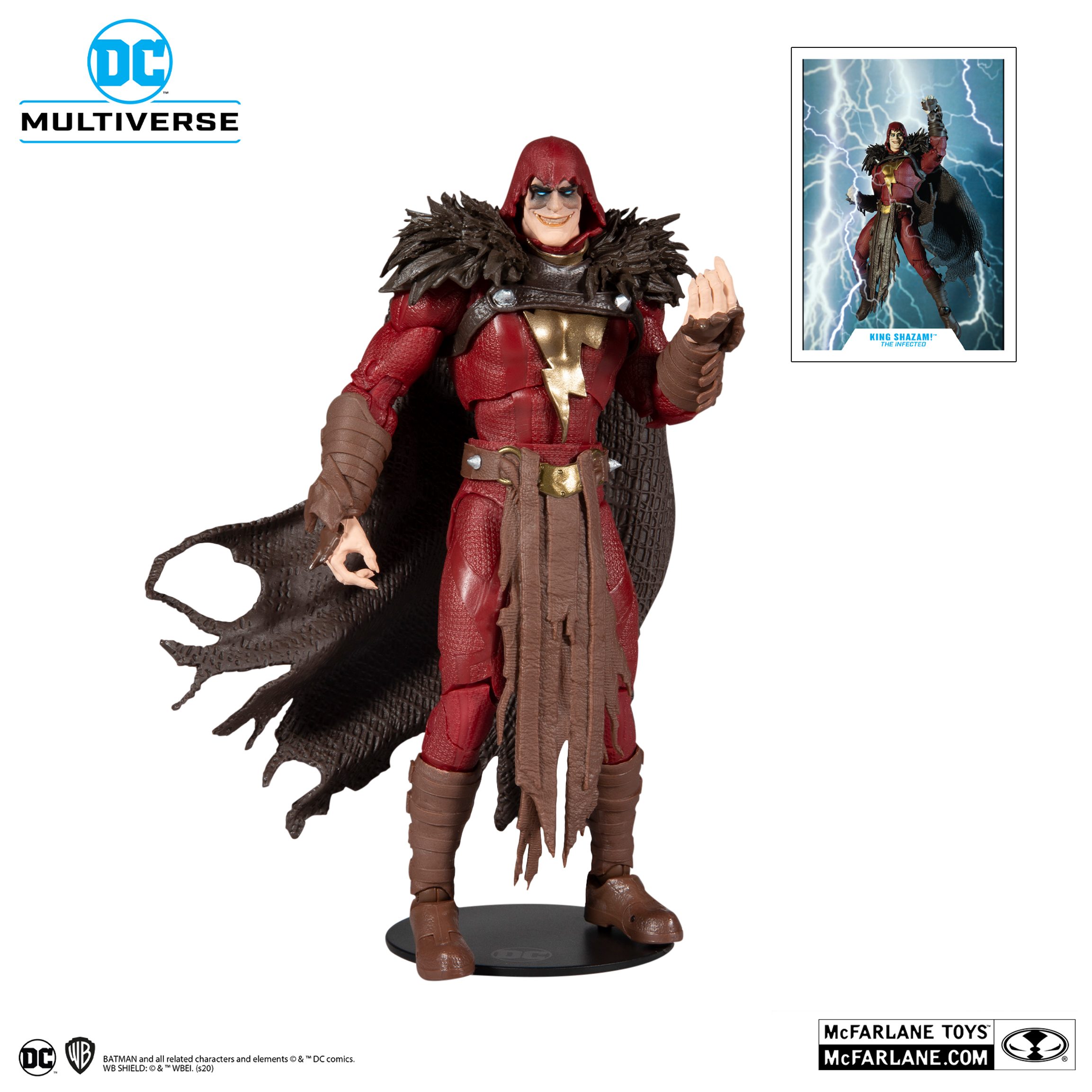 [In Stock] King Shazam! DC Multiverse Shazam! The Infected Action Figure