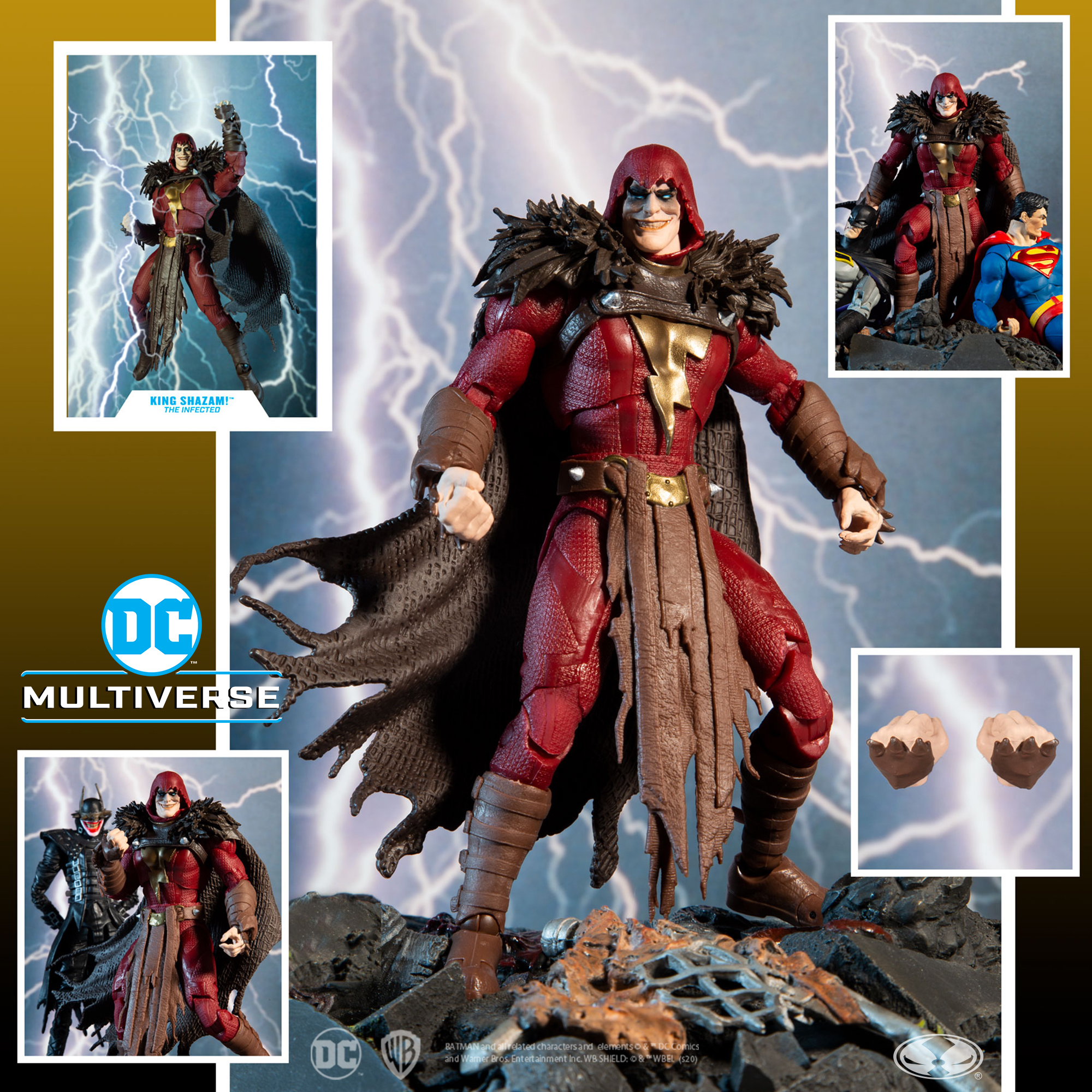 [In Stock] King Shazam! DC Multiverse Shazam! The Infected Action Figure