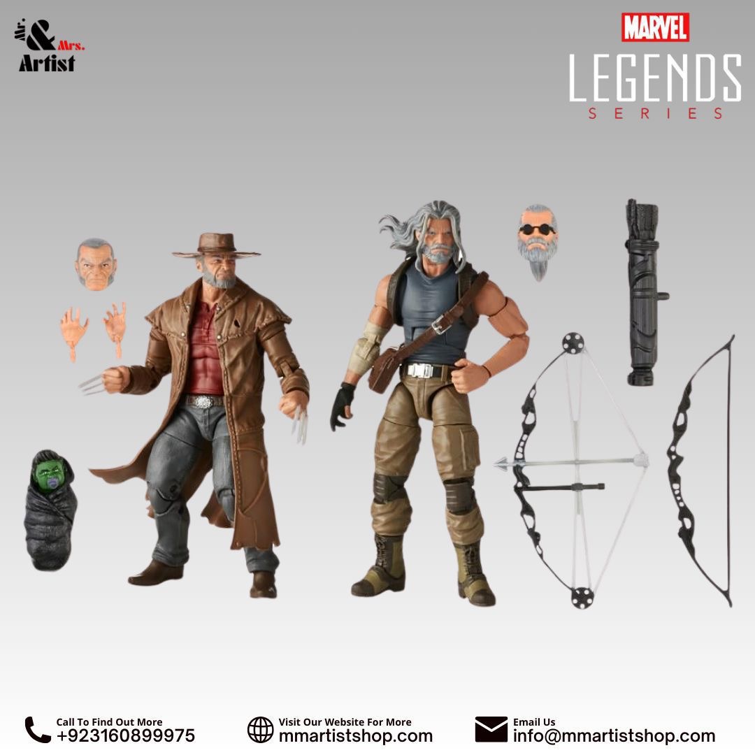[On Order] X-Men 20th Anniversary Marvel Legends Old Man Logan & Hawkeye Action Figure Two-Pack