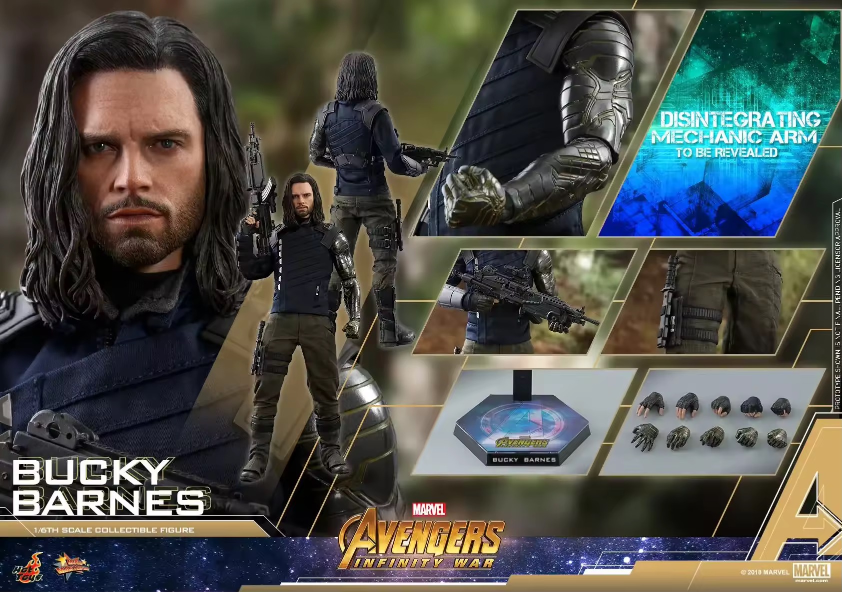 [On Order] Avengers: Infinity War MMS509 Bucky Barnes 1/6th Scale Collectible Figure