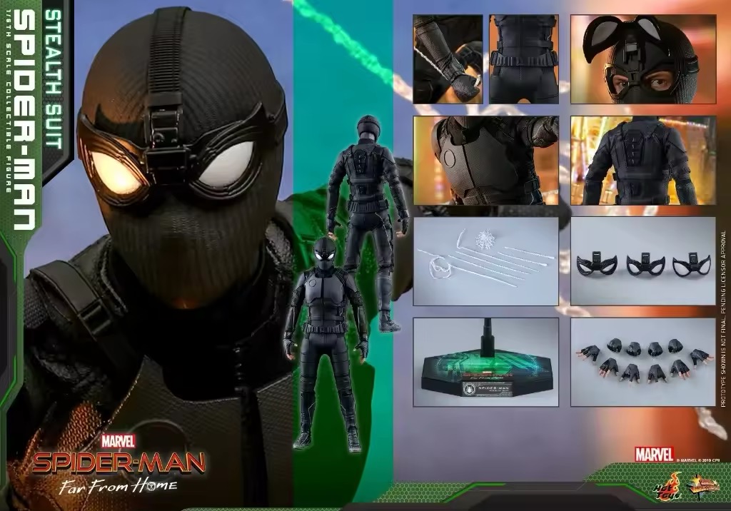 [On Order] Spider-Man: Far From Home MMS540 Spider-Man (Stealth Suit) 1/6th Scale Collectible Figure