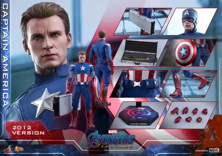 [On Order] Avengers: Endgame MMS563 Captain America (2012 Ver.) 1/6th Scale Collectible Figure