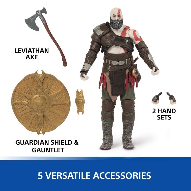[In Stock] God of War Ragnarok The Shapes Collection Kratos 6" Action Figure