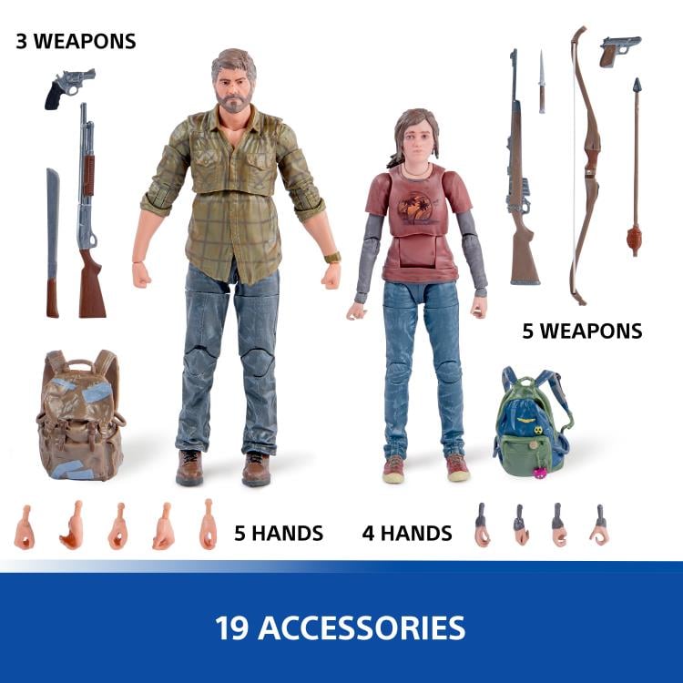 [In Stock] The Last of Us Joel & Ellie 6" Action Figure Two-Pack
