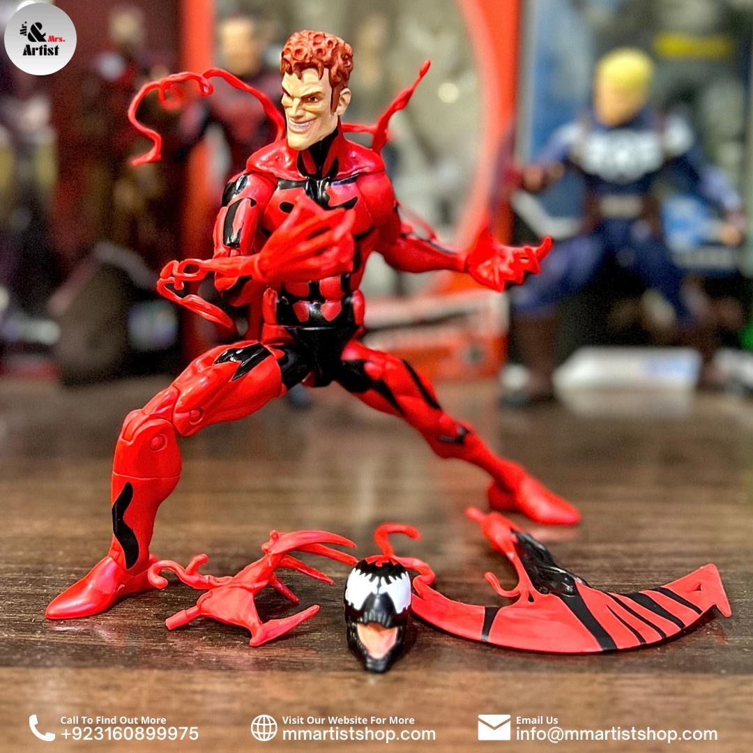 [Pre-Owned] Spider-Man Marvel Legends Spider-Man (Black Suit) & Carnage Exclusive Action Figure Two-Pack