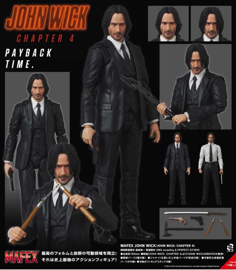 [On Order] John Wick: Chapter 4 MAFEX No.212 John Wick Action Figure