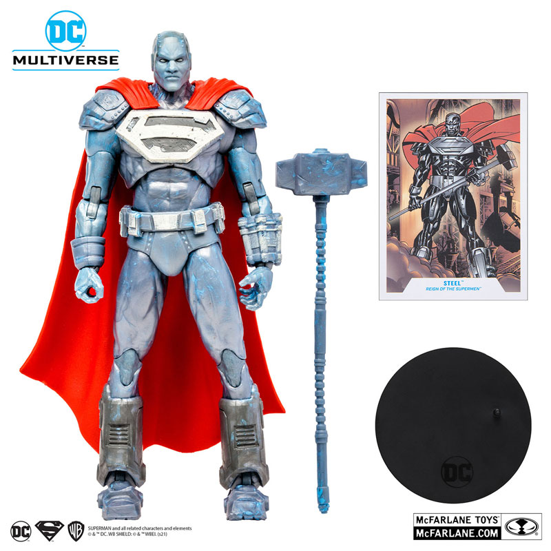 [On Order] Reign of the Supermen DC Multiverse Steel Action Figure