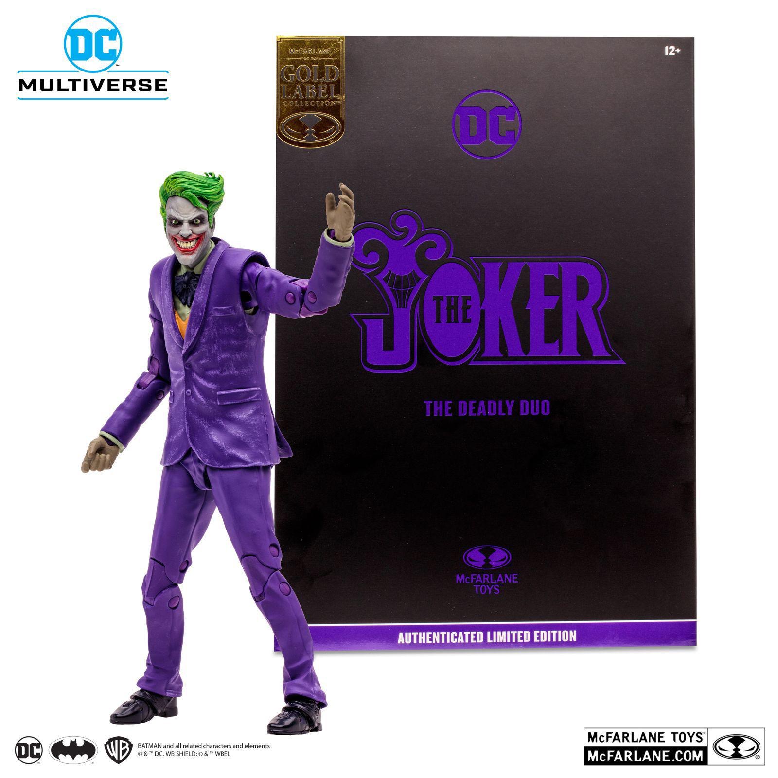 [In Stock] Batman & The Joker: The Deadly Duo DC Multiverse Action Figure The Joker (Gold Label) 