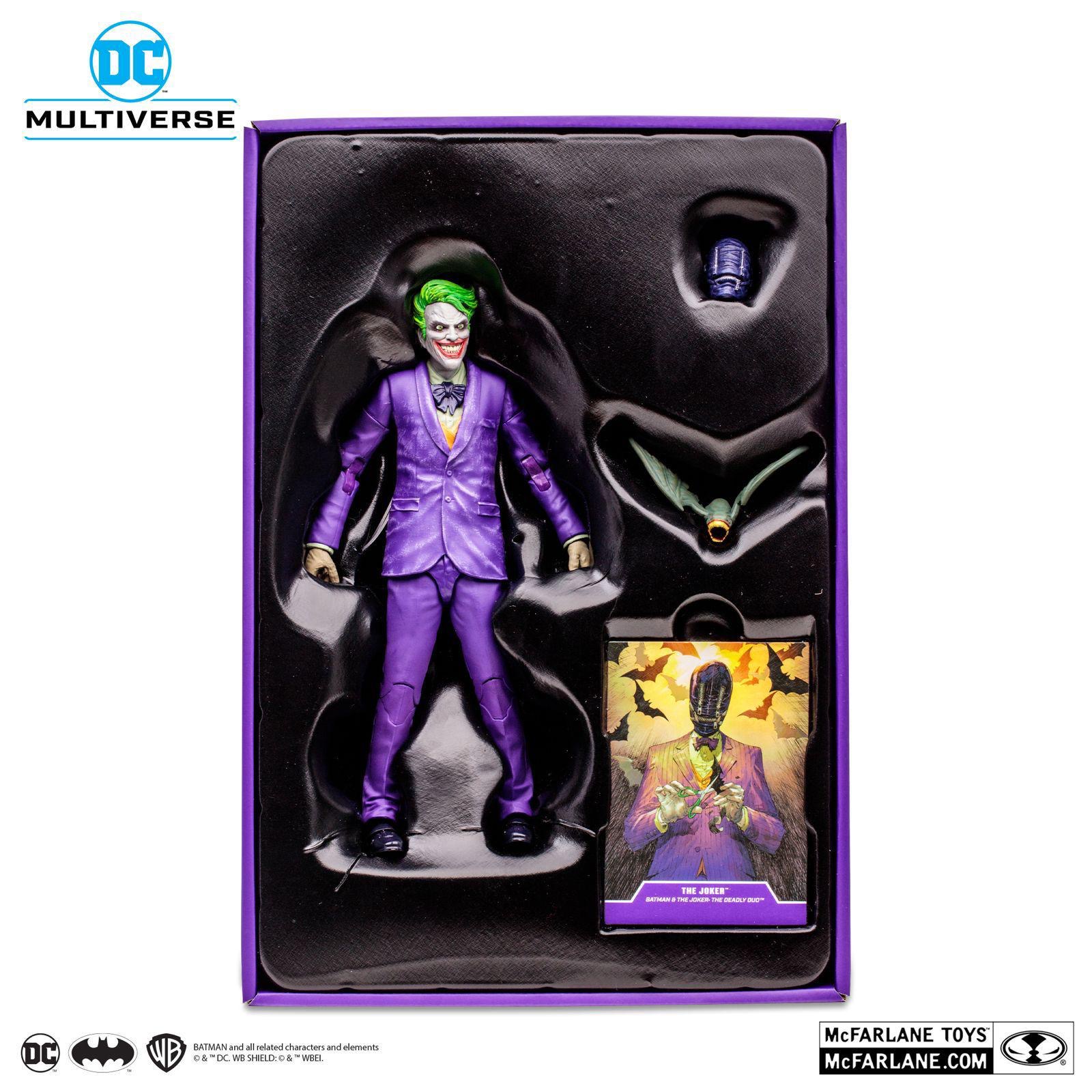[In Stock] Batman & The Joker: The Deadly Duo DC Multiverse Action Figure The Joker (Gold Label) 